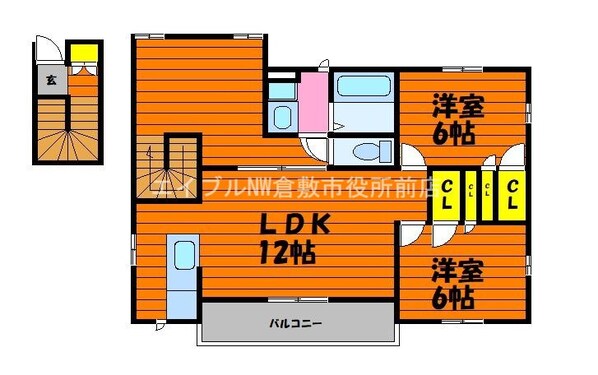 アメニティカノンAの物件間取画像